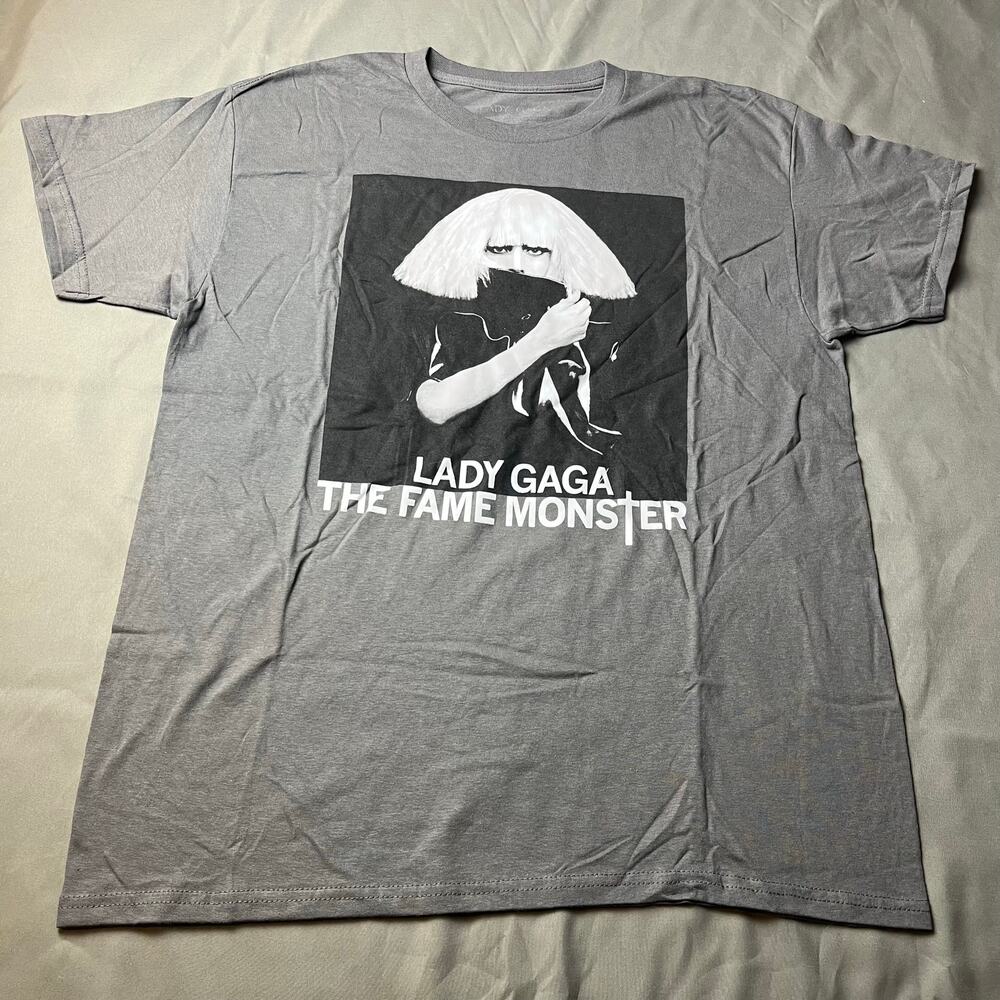 Lady Gaga Shirt Dark Gray Mens Large The Fame Monster